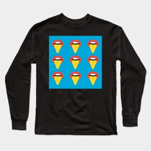 Pop art lips Long Sleeve T-Shirt